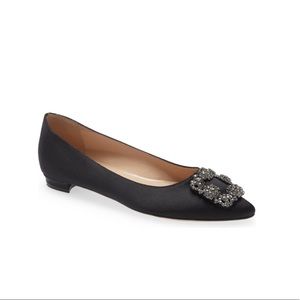 MANOLO BLAHNIK Hangisi Jeweled Flat